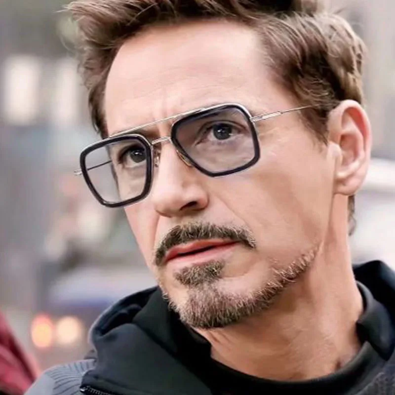 Мужские солнцезащитные очки SIMPRECT Tony Stark 2021 высокое качество металлические