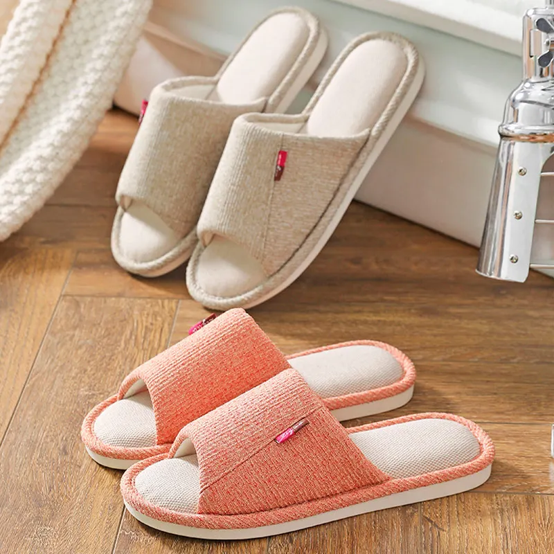 

Women Slippers Warm Peep Toe Flats Fur Non-Slip Cute Ladies Indoor Female Antumn Winter Bedroom Concise Fashion New Soft