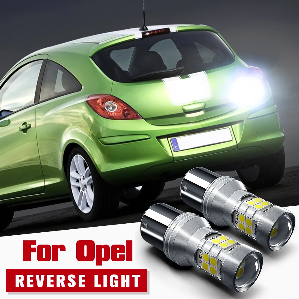 Светодиодная лампа задсветильник хода 2 шт. заднего P21W BA15S 7506 1156 Canbus для Opel Astra F G H