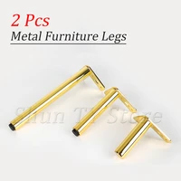 2pcs metal gold furniture legs as replacement for office sofa cabinet tv stand legs iron adjustable furniture legs hairpin legs
