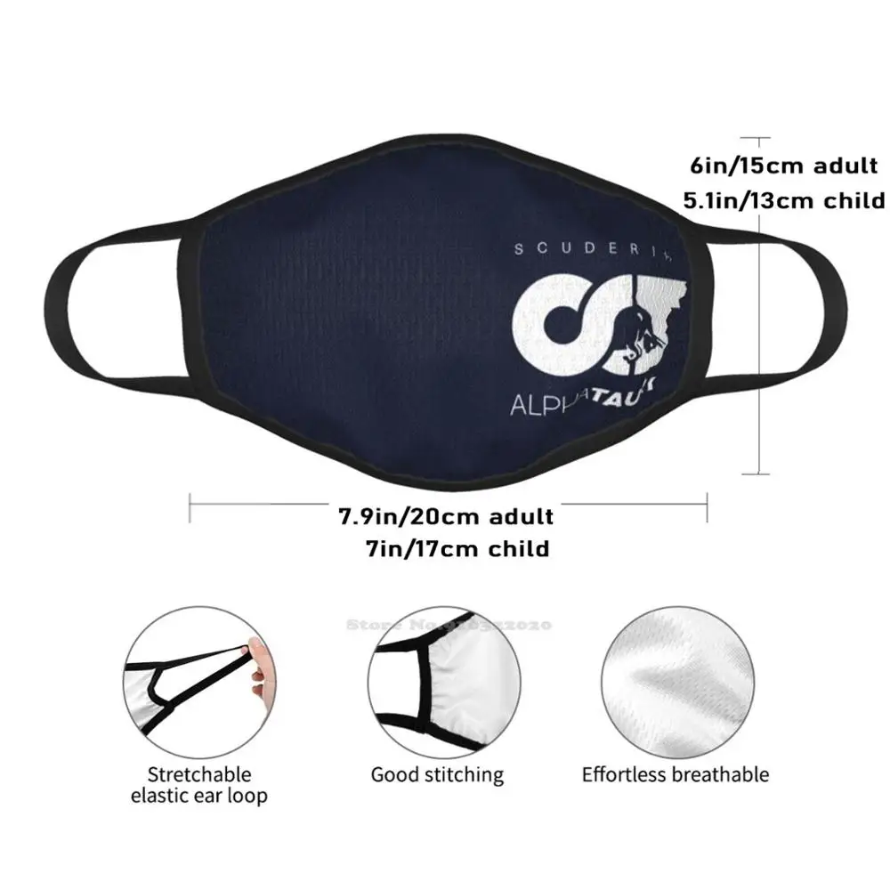 Летняя дышащая маска для лица Scuderia Alpha Tauri маски Gasly Racing Toro Red