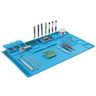 Паяльная станция ESD, Сварочная силиконовая Антистатическая изоляционная прокладка, подходит для ремонта стола