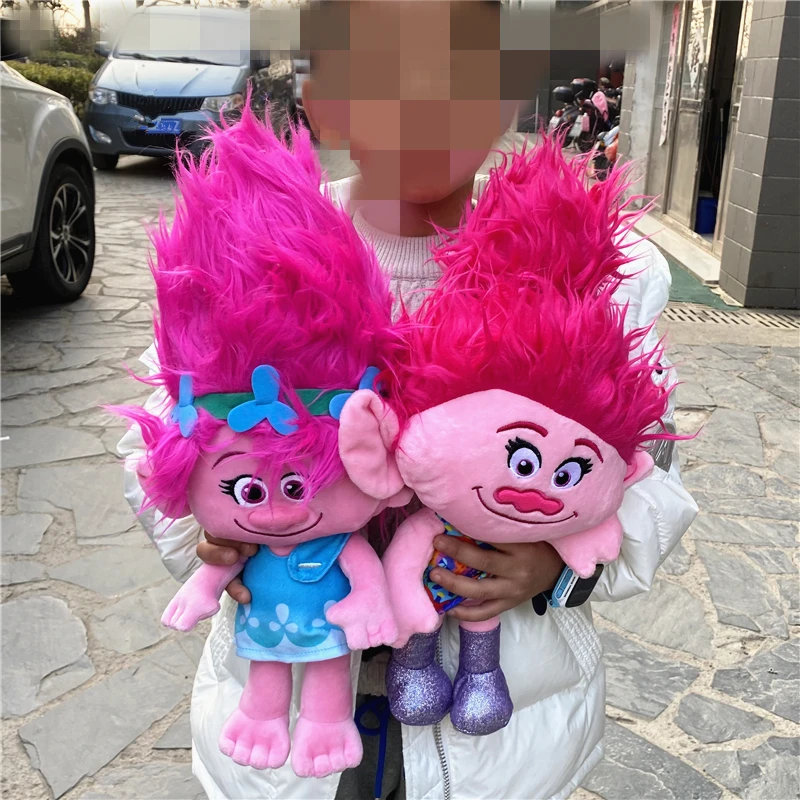 

1piece 45cm big size Trolls Plush Toy Soft Trolls Edition Children's Gift toys hugged Fairy Hair doll