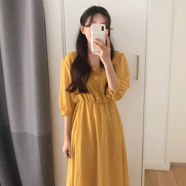 Платье с принтом в горошек шикарное милое платье для девочек мягкое тонкое