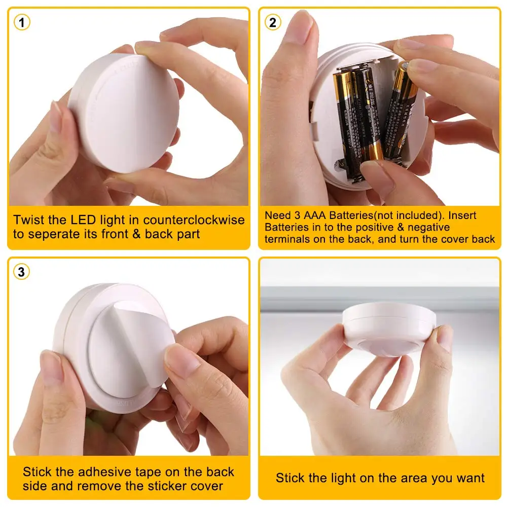 Новый Беспроводной Светодиодный точечный светильник s Touch Сенсор RGB светодиодный