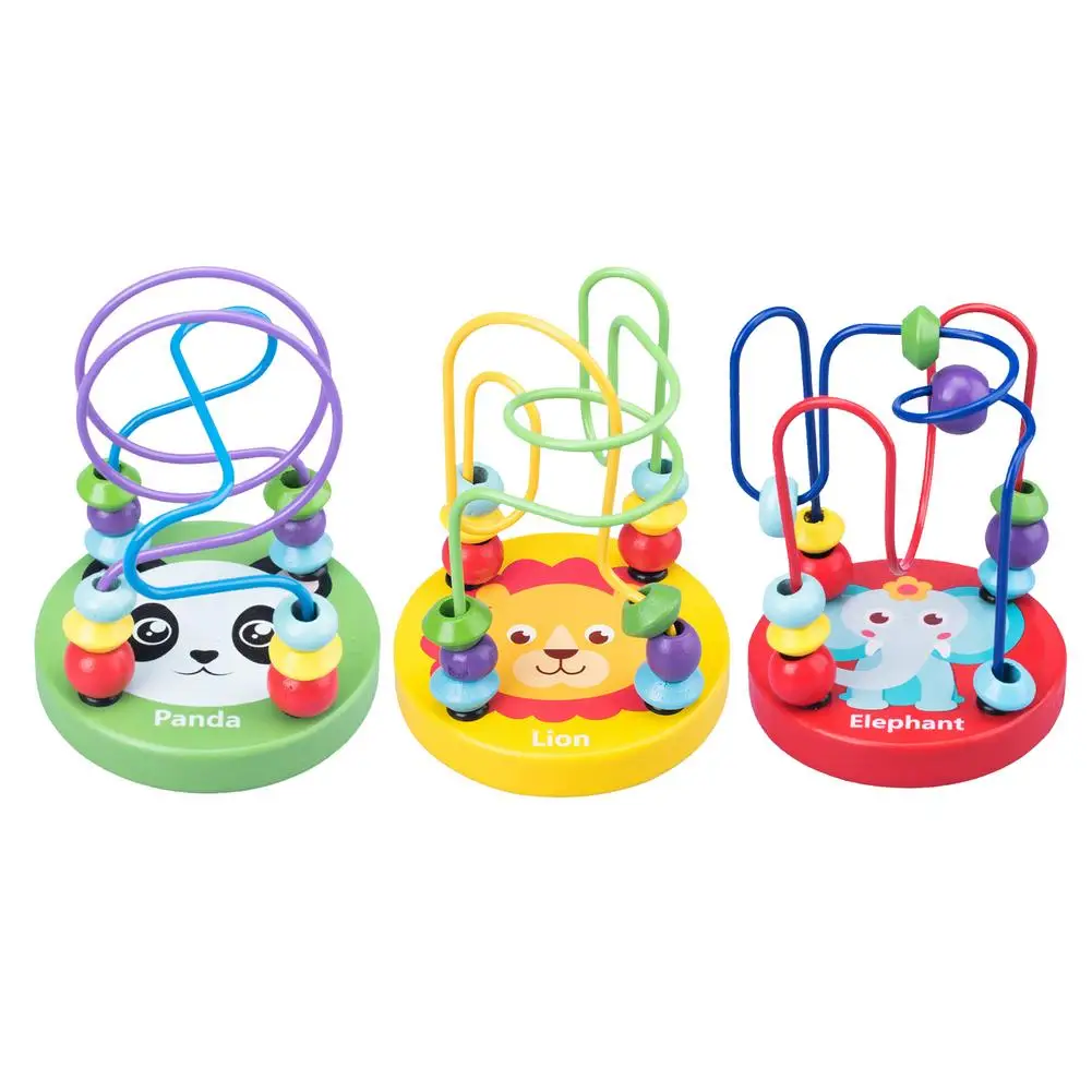 

Bead Maze Toy Wooden Montessori Sensory Toys Children's Roller Coaster Abacus Toy Montessori Math Educational Toy Colorful T