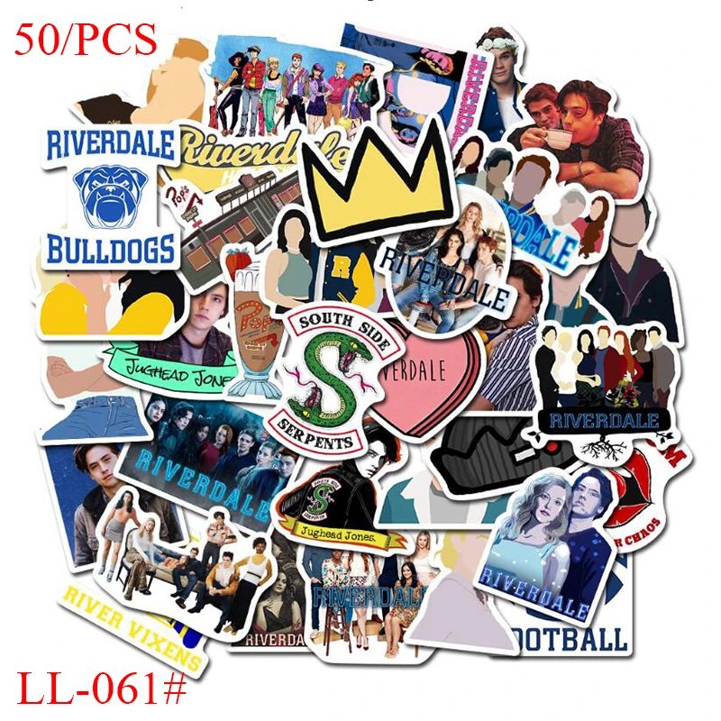 LL-061# 50/pcs American drama Riverdale PVC Personalized cartoon graffiti sticker Wall Bike Phone Sliding Plate Graffiti Styling | Дом и сад
