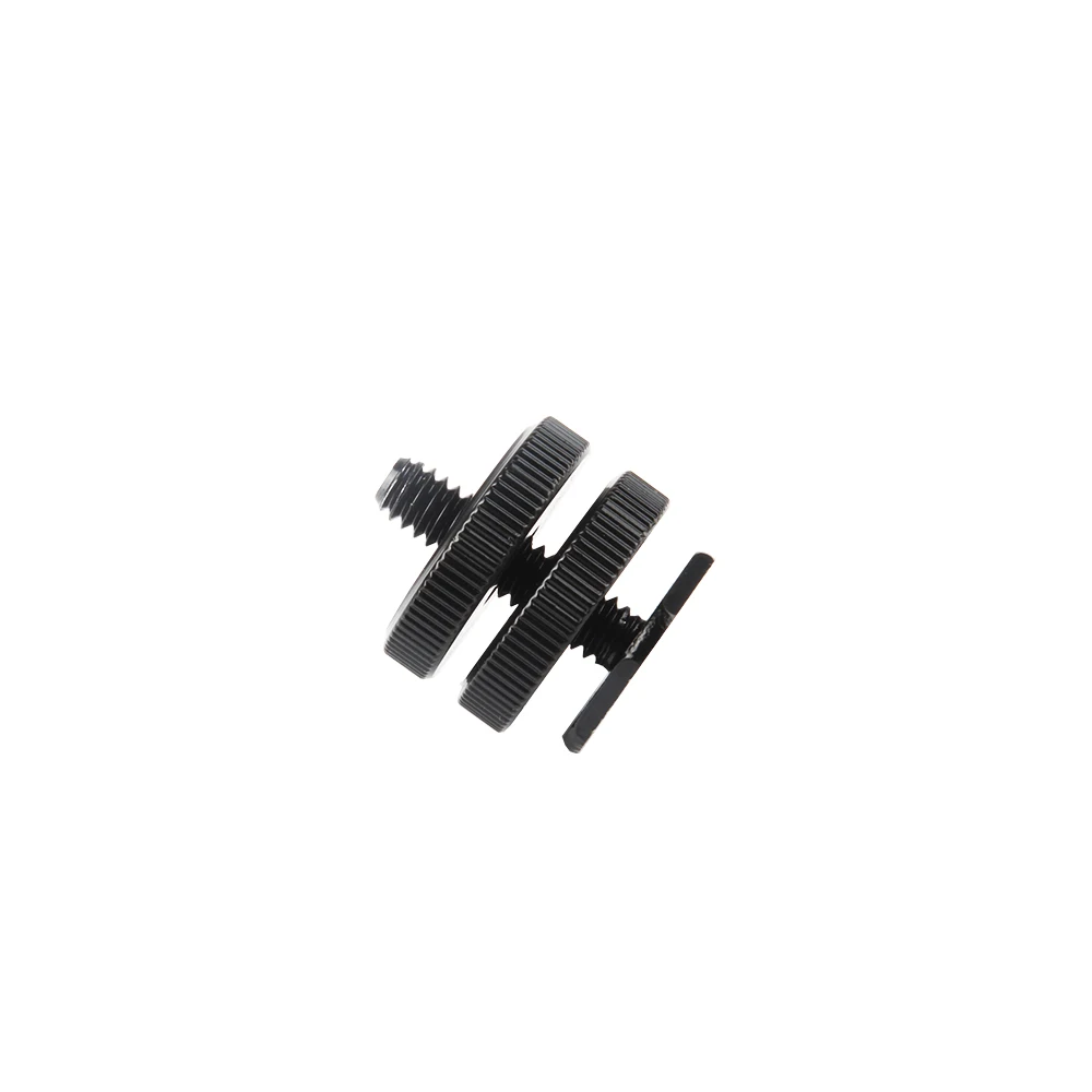 Viltrox Pro 1/4 &quotдвойные гайки винт с резьбой для крепления на штативе Black To Flash Hot Shoe