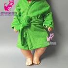 Кукла-младенец зеленые Зимние халаты Одежда Набор для 18 дюймов кукольный пеньюар для куклы для девочек игровой домик игрушки