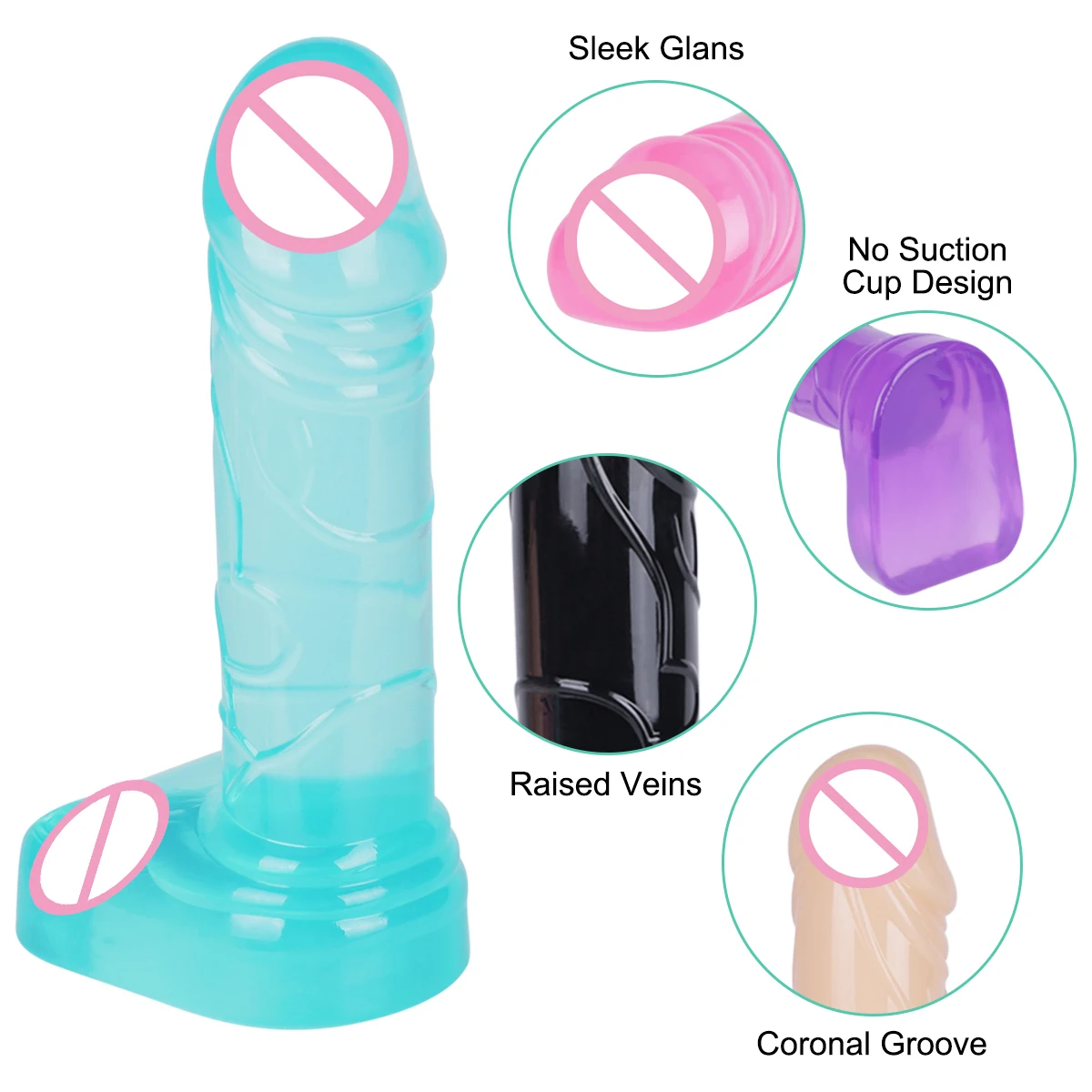 JingZhi мини реалистичный фаллоимитатор для женщин секс-игрушки TPE анальный большой