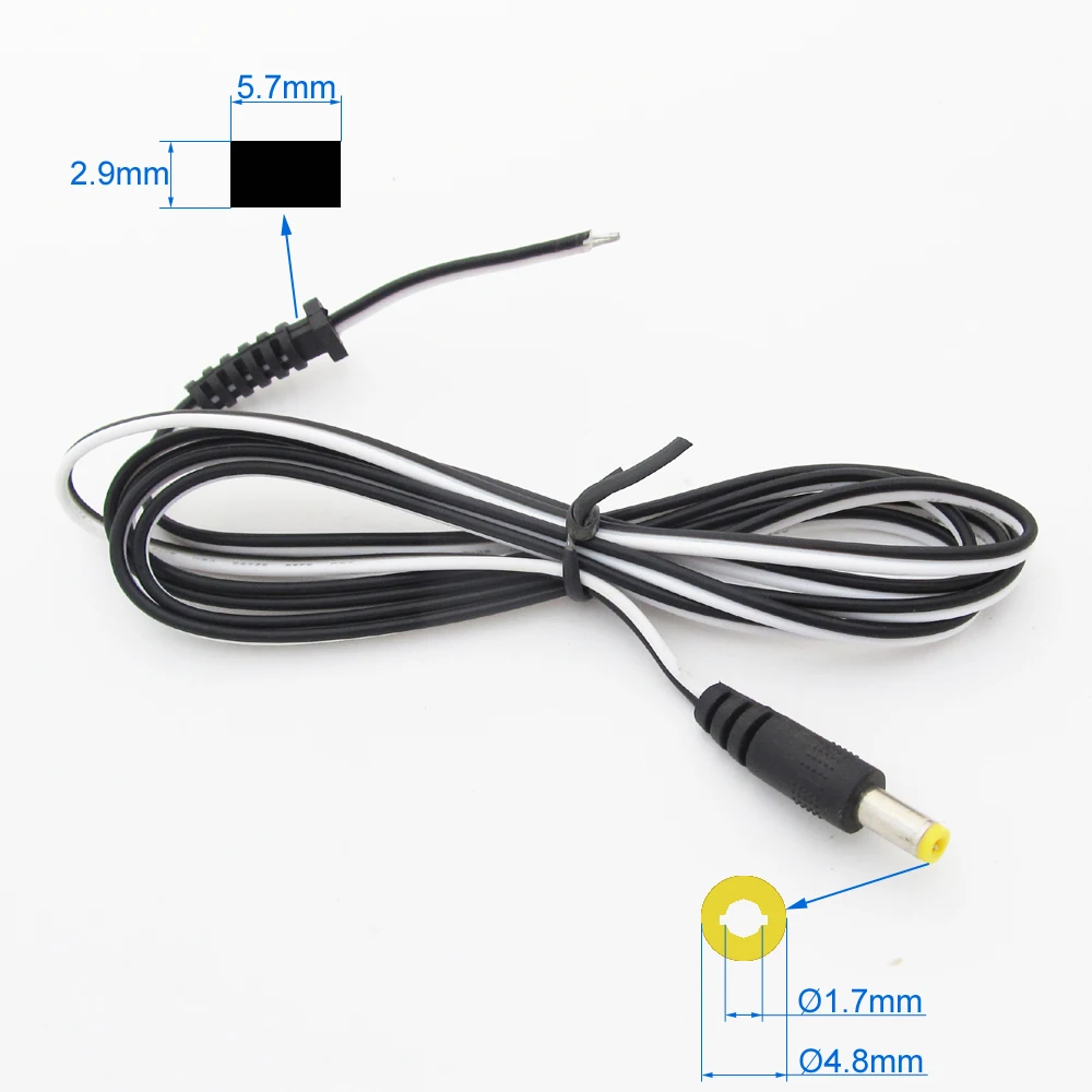 Кабель питания постоянного тока 4 8x1 7 мм