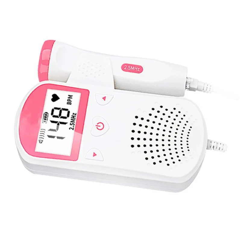 

Heart Rate Monitor Home Pregnancy Baby Fetal Sound Doppler Fetal Heart Rate Detector LCD Display No Radiation Pregnant Monitor