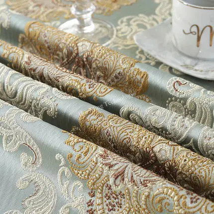 Европейская роскошная скатерть с вышивкой обеденный стол круглый Жаккардовая