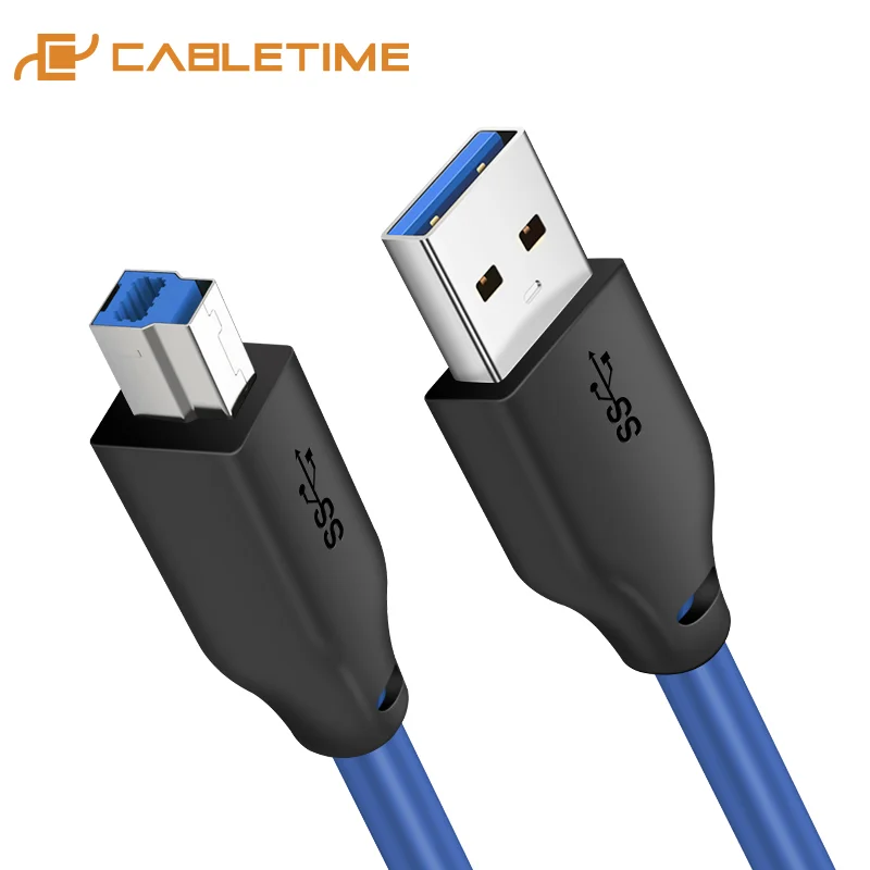 Кабель для принтера CABLETIME USB3.0 AM BM удлинитель синхронизации данных ПК компьютера
