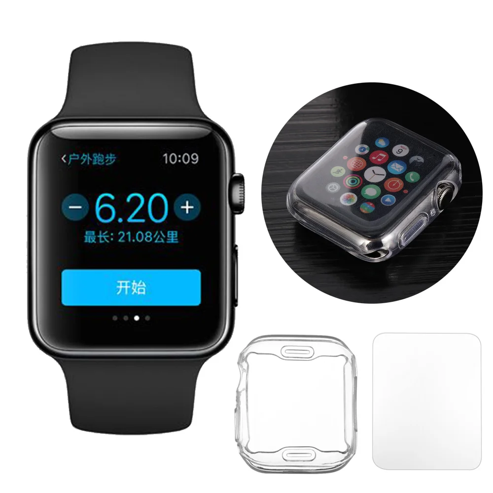 Полезный тонкий прозрачный мягкий чехол из ТПУ с полным покрытием защита экрана