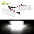 2 шт. авто-Стайлинг светодиодный Подсветка регистрационного номера для Vauxhall Защитные чехлы для сидений, сшитые специально для Opel Astra HCorsa C D Insignia Tigra B Twintop Vectra C Zafira B OPC