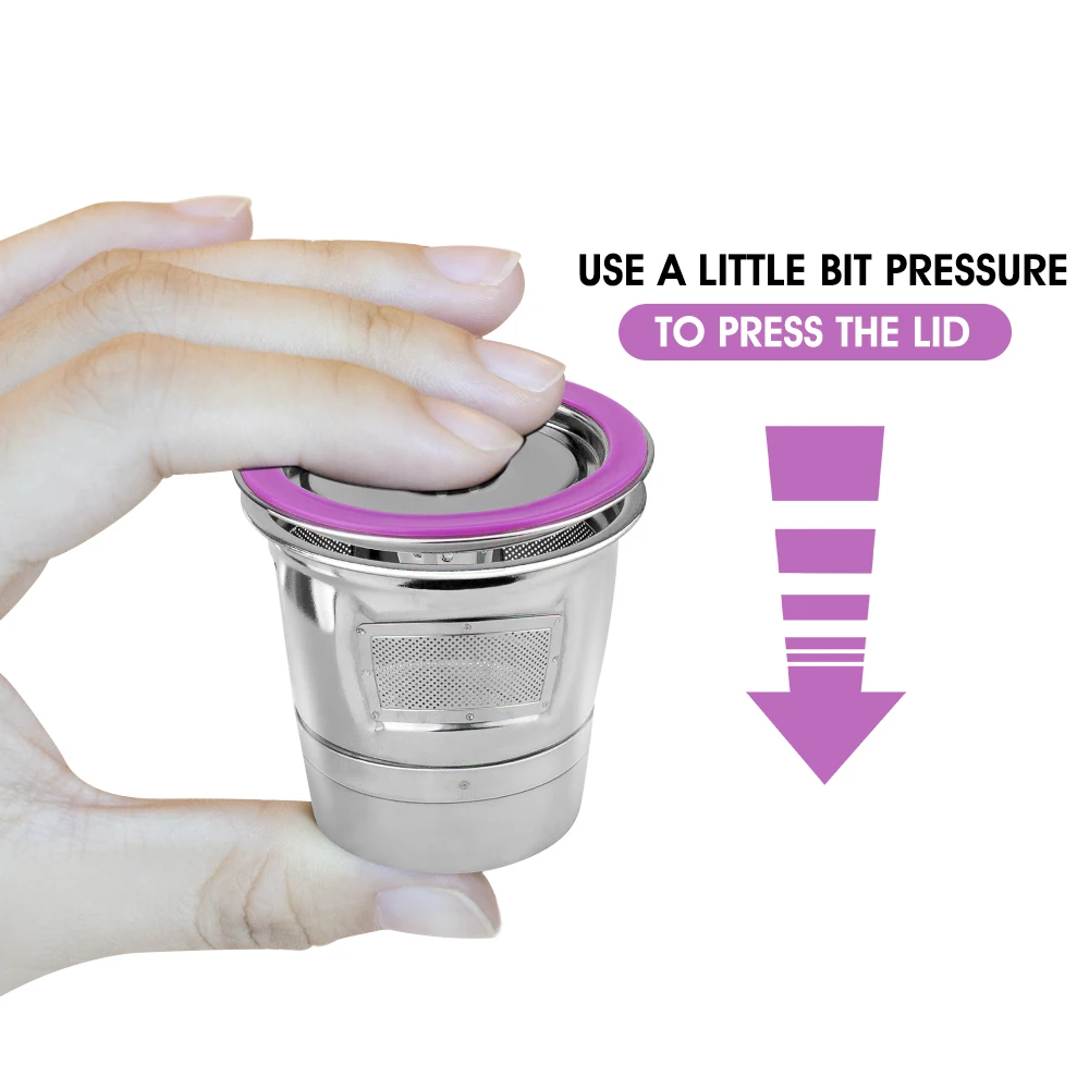 Многоразовая кофейная чашка ICafilasSVIP из нержавеющей стали аксессуары капсулы для