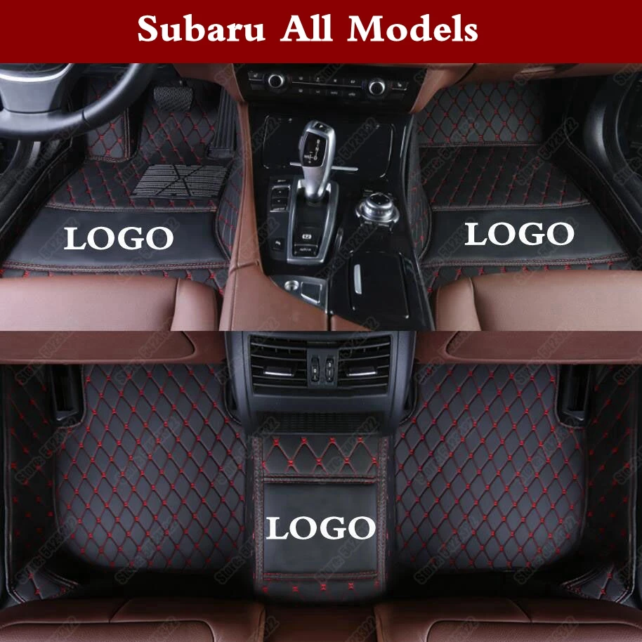 Коврики на пол автомобиля 3D для Subaru Impreza WRX STI BRZ Forester Legacy XV Outback Crosstrek кожаный