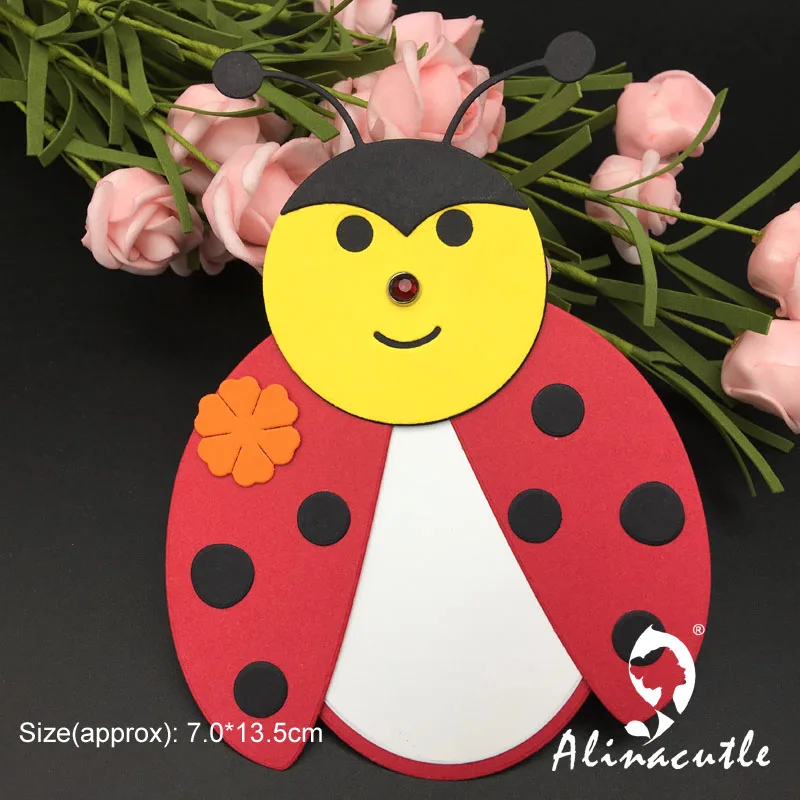 Штамп для резки металла бирка божьей коровки скрапбукинг бумажные изделия