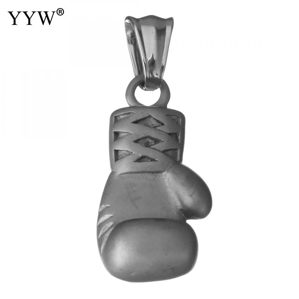 Шикарные боксерские перчатки кулон для ожерелья из нержавеющей стали