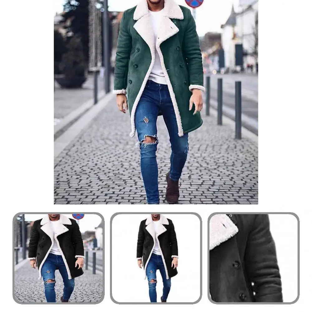 

Men Coat Fashionable Plush Loose Warm Winter Jacket for Daily Wear Winter Coat Winter Coat