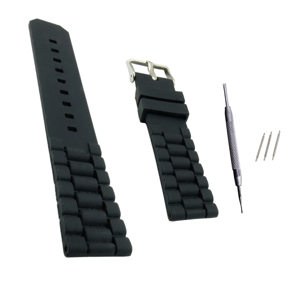 Ремешок для часов из силиконовой резины 20 мм 22 Timex Iwc Tag ремешок сменный