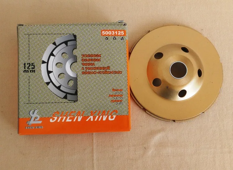 5&quot diamond grinder cup wheel 125mm grinding discs tools for concrete marble granite factory price 2 pcs/lot | Инструменты