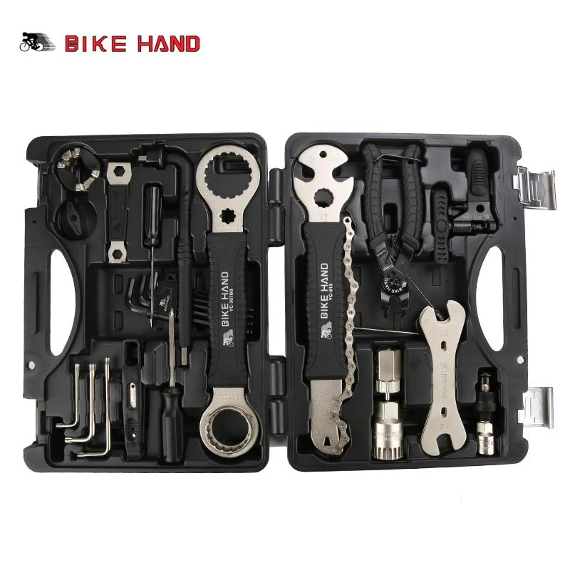 18 in 1 Bicycle Repair Tools Kit Box Set Spoke Wrench  Hex Screwdriver   Bike