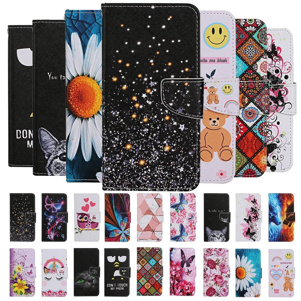 Y9 Prime 2019 чехол для телефона Huawei P Smart Z 2020 с мультяшным животным цветком Магнитный