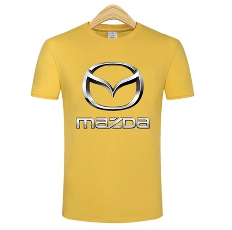 

2021 Summer NEW t-shirt Man Mazda Car Logo Prints Round Neck T Shirt Funny Novelty T-shirt Short Sleeve Tops Tees Clothing