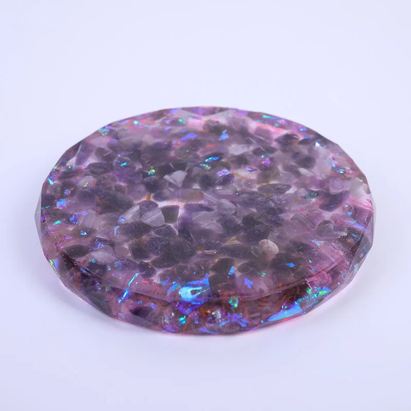 

Lapis Lazuli Plate Energy Healing Balancing Crystal Point Amethyst Quartz Wand Seven Star Plate For Meditation Resin Ornaments