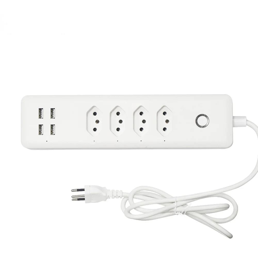 

Умный удлинитель с 4 розетками и 4usb-портами, 1,4 м