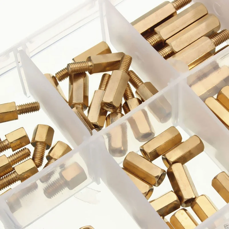 300 шт M3 латунная стандартная опора для крепления винтовых гаек в