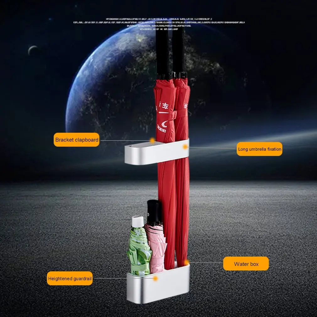 

portable wall mounted umbrella stand rack solid color umbrella storage holder shelf for home office umbrella holder