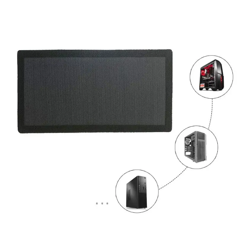 

12x24CM Magnetic Dust Filter Dustproof PVC Mesh Net Cover Guard for Home Chassis PC Computer Case Cooling Fan Accessories T84C