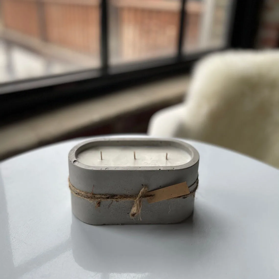 Форма для бетонной свечи овальная искусственная силиконовая цементная форма