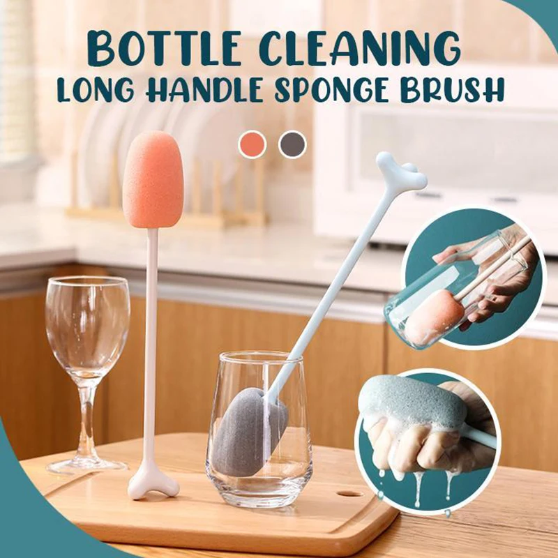 

Вертикальная щетка для чашки для хранения с длинной ручкой, длинная детская бутылка длиной 31 см, аксессуары для бокала для вина, CSV