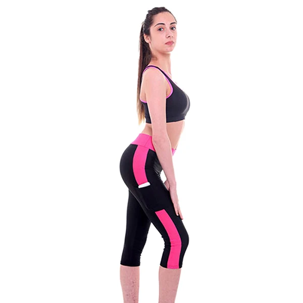 

S-XL 2020 Sports Pants Women Gym High Waist Elastic Exercise Sport Leggings Tights Slim Running Sportswear Sports Pants Trousers
