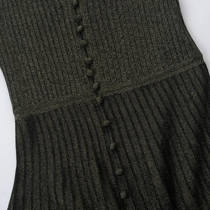 

light silk v-neck long-sleeve dress female temperament of the autumn of 2020 the new charge show thin waist of dress