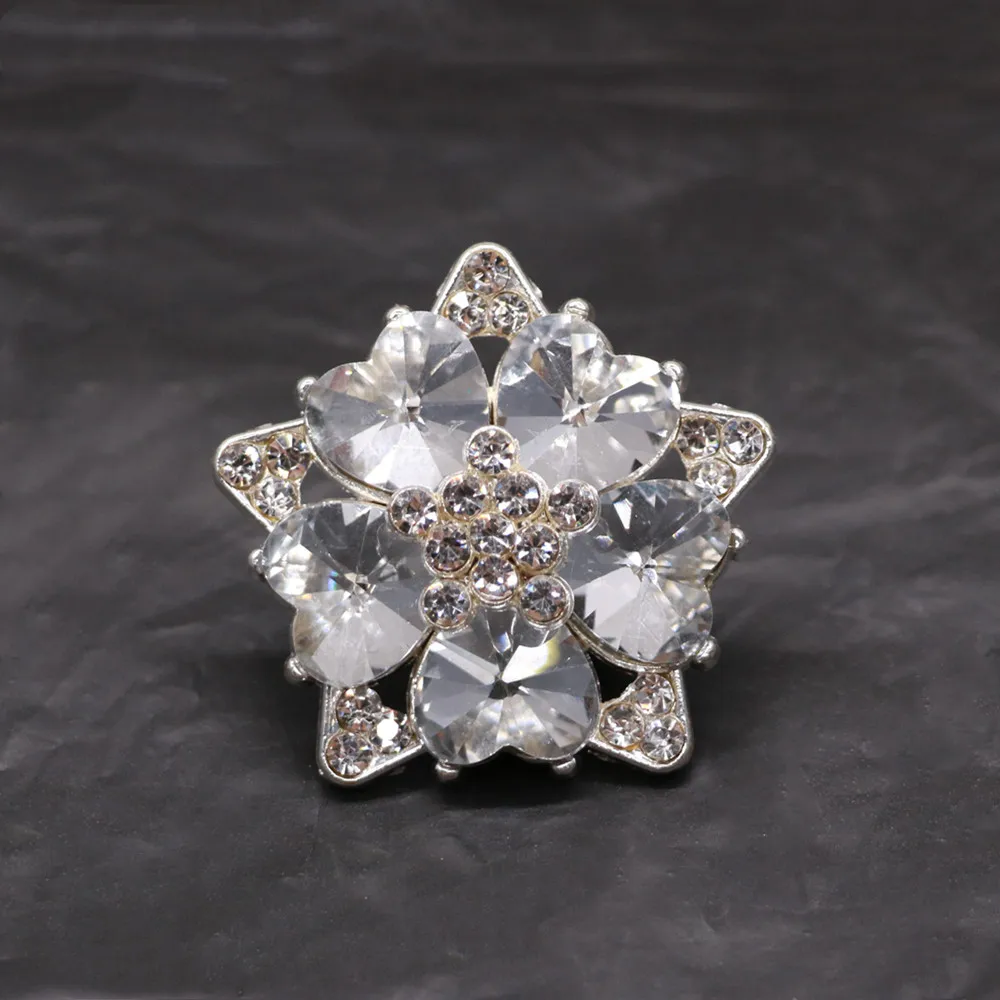 

Good quality 42mm metal rhinestones button with sweater coat decoration button accessories DIY 1Pcs/Lot SP-0075