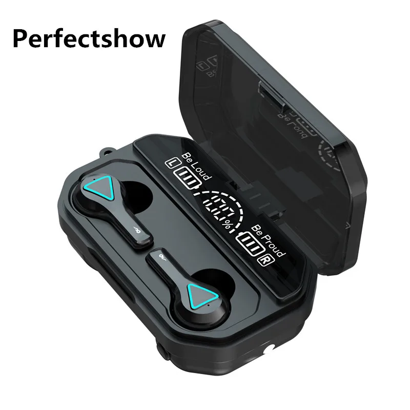 

Bluetooth-наушники TWS с зарядным устройством 2200 мА · ч, Беспроводные стереонаушники, спортивные водонепроницаемые наушники, гарнитуры с микрофо...