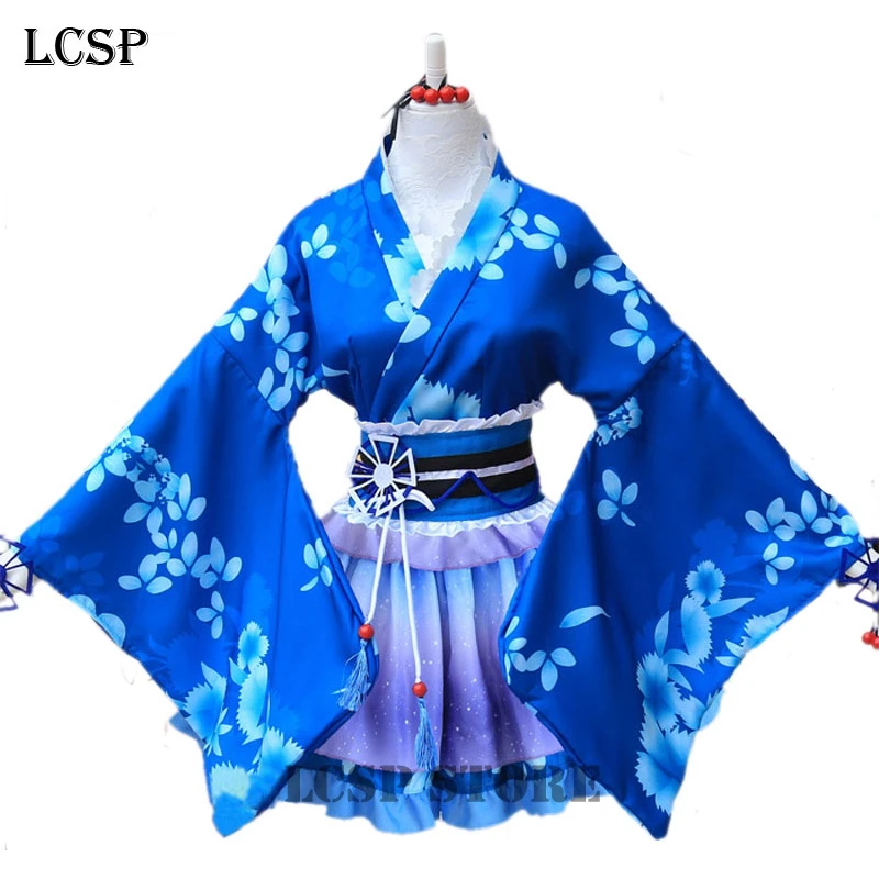 LCSP LoveLive! Kotori Minami юката Косплей Костюм для костюмированной вечеринки по японскому
