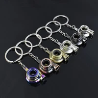 men turbocharger keyring new mini turbo keychain and creative ornaments key chains badminton key ring for women jewelry gift