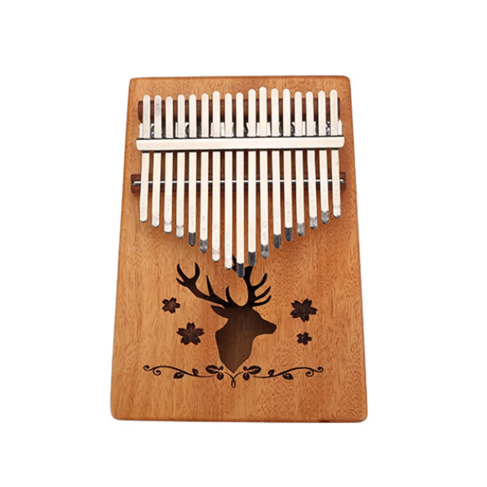 

17 Toetsen Kalimba Duim Piano Hoge Kwaliteit Hout Mbira Body Muziekinstrumenten Met Leren Boek Kalimba Piano Kerstcadeau 2021