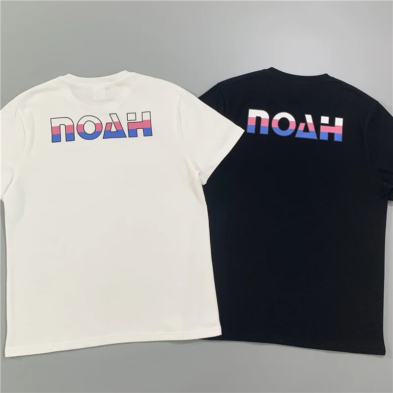

Noah Tube Tee Men Women 1:1 High-Quality Gradient Letter Logo Print Noah T-shirt Oversized Tops Short Sleeve