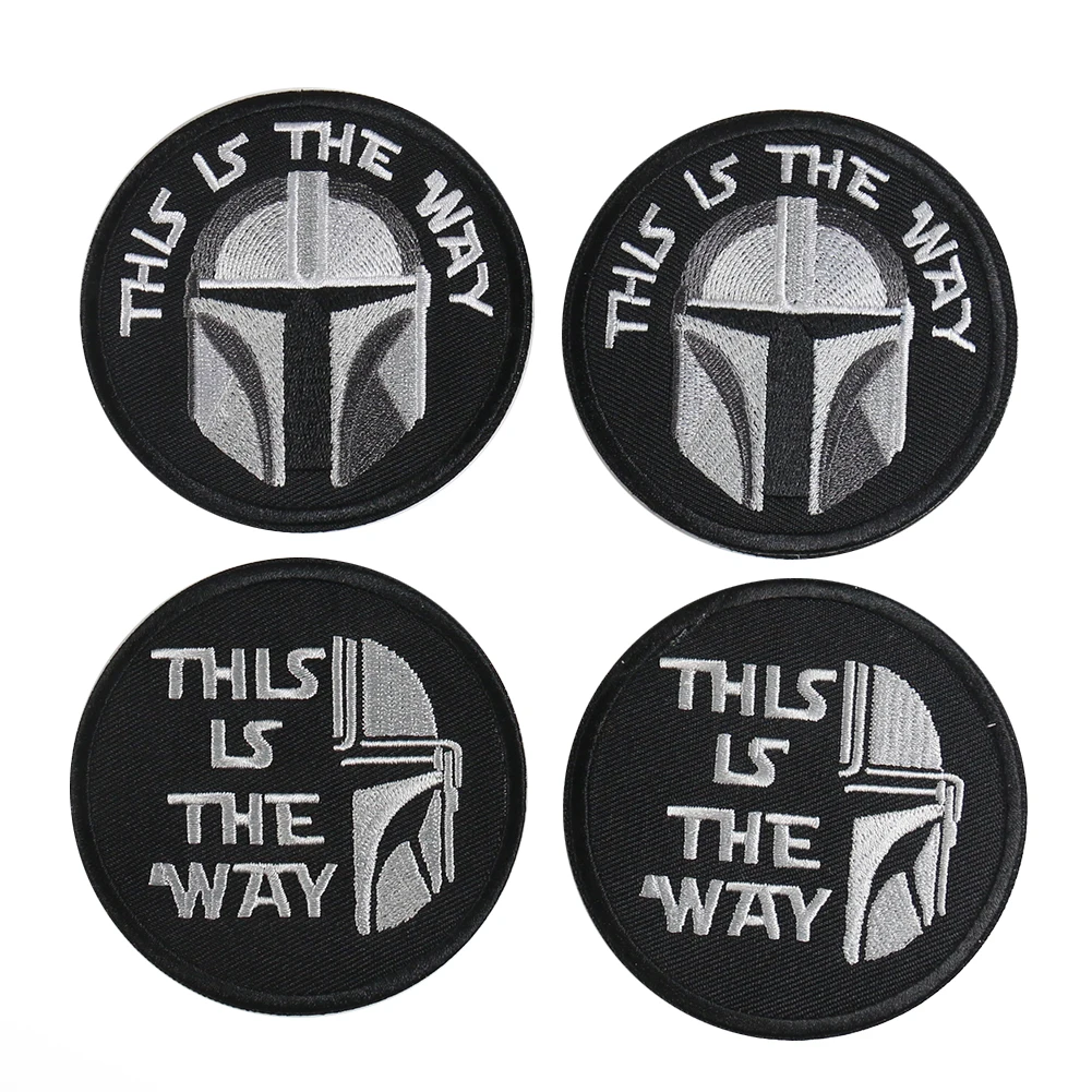

1PC This Is The Way Embroidery Patch Military Sparta Badge Hook Loop Tactical Patch Decal Army Operator Helmet Clothes Sticker