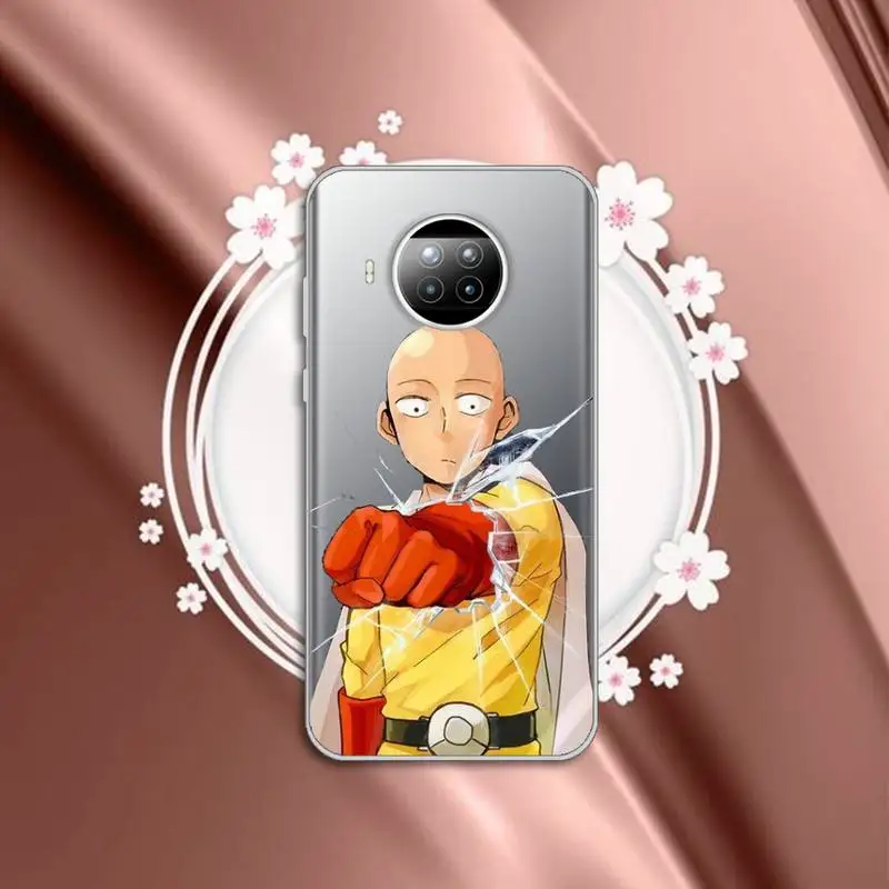 

Anime One Punch Man Phone Case Transparent for Xiaomi mi Redmi note 10 t 8 9 pro lite 11 Samsung S 8 9 10 20
