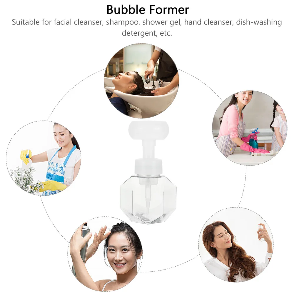 

300ml Flower Foams Bottle Foaming Dispenser for Soap Facial Cleanser