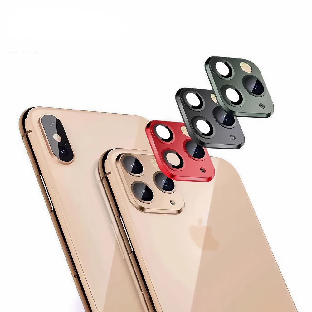 Стекло для камеры iPhone 11 Pro Max наклейка на объектив пленка X XS XR металлическая