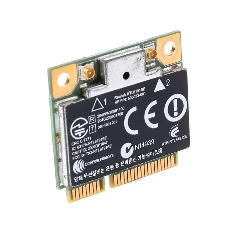 

Wireless Wifi Card 802.11 B/G/N Mini 593533-001 593034-001 for hp CQ42 G42 G62 G72 4520S 4720S 4325S CQ56 RT8191SE X6HA